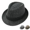 Woolen Top Hat Men'S Spring And Autumn Jazz Hat Summer Tide Fashion British Retro Young Gentleman Hat Plaid Top Hat