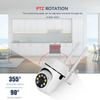 5Ghz&2.4Ghz WiFi Surveillance True 300W 3MP Security Camera 8 LEDS 4X Digital Zoom Automatic Human Tracking Wireless IP Cam Full Color EU CCTV Camera