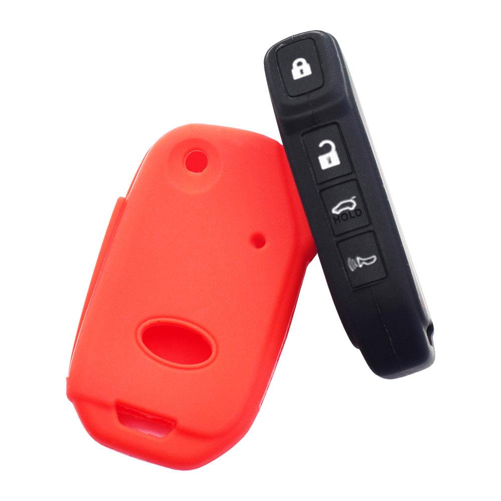 Silicone Car Key Case Remote Control Fob Protector Cover Skin For Kia Forte Soul Optima Sportage Ceed Cerato Sorento Seltos Niro