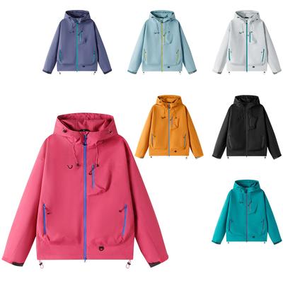 Veste de printemps pour homme Série Montagne Épaule unique Veste d'extérieur coupe-vent et imperméable Veste d'alpinisme pour homme et femme