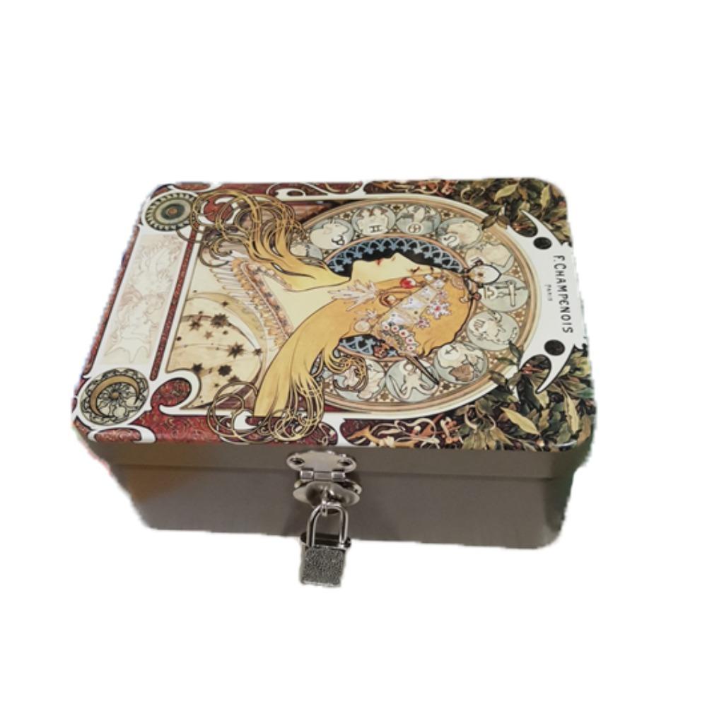 High Quality Locking Storage Trunk Multi-purpose Jewelry Storage Metal Box Small Change Cash