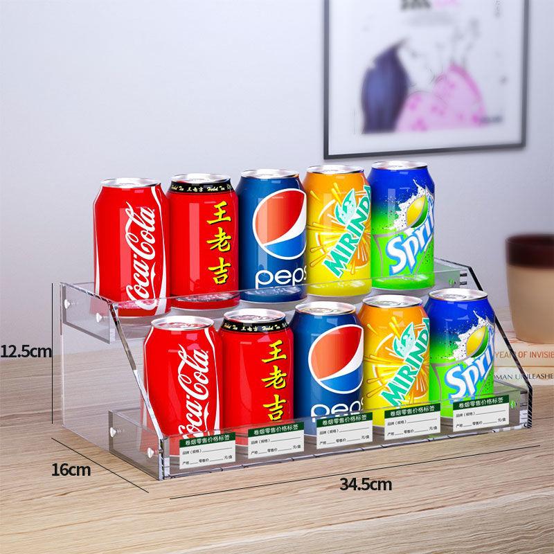 Clear Acrylic Supermarket Convenience Store Table Counter Cigarette Shelf Display Chewing Gum Rack Drink Snacks Display Stand