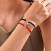2 PCS Simple Lucky Red Rope Braided Bracelet for Women Men Romantic Heart Magnetic Couple Matching Bracelets Friendship Jewelry
