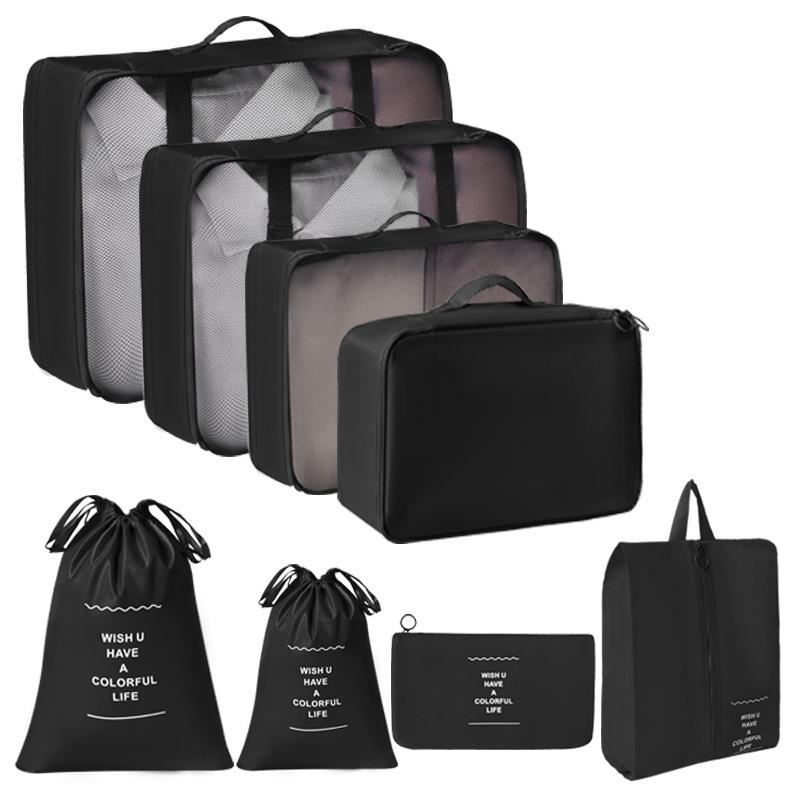 Travel Storage Organizer Set Portable Luggage Clothes Packing Cubes Large Capacity Travel Bag Suitcase Clothing Organizer Pouch