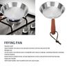 Stainless Steel Frying Frying Pan with Ergonomic Even Heat Professional Cookware Cooker Pan for Home Restaurant Pan, Non-Stick Handle, Distribution,