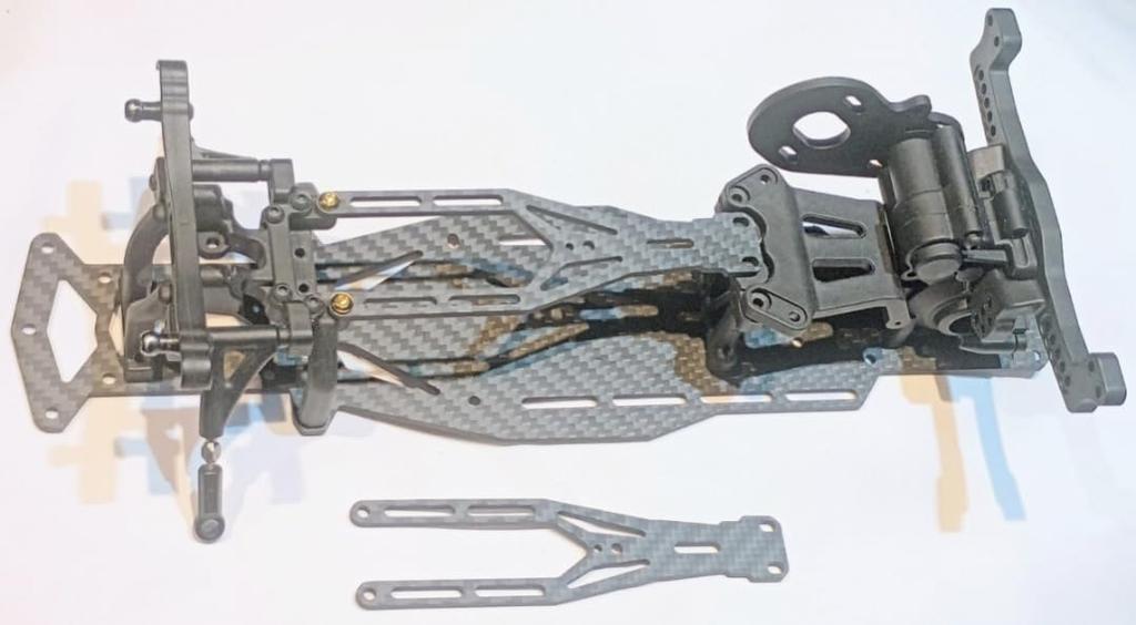 Metal Garage Japan Original Carbon Fiber Chassis for YOKOMO YD-2, Wheelbase 225mm, WB225 (MGYD2-13C)