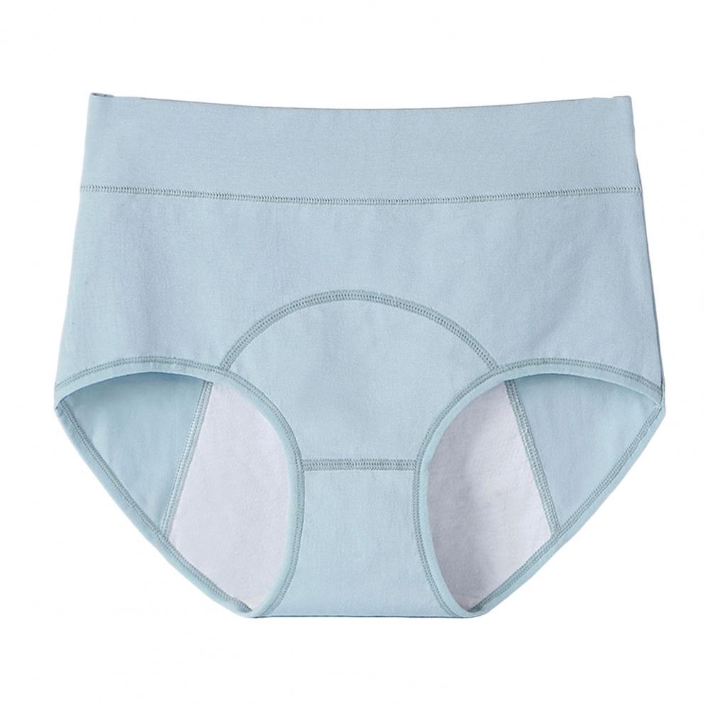 

Female Leak-resistant Panties Elevated Waist Period Prevent Leakage for Female Plus Size Butt-lifted Underwear for Females for Fem Practical Use L озеро синий