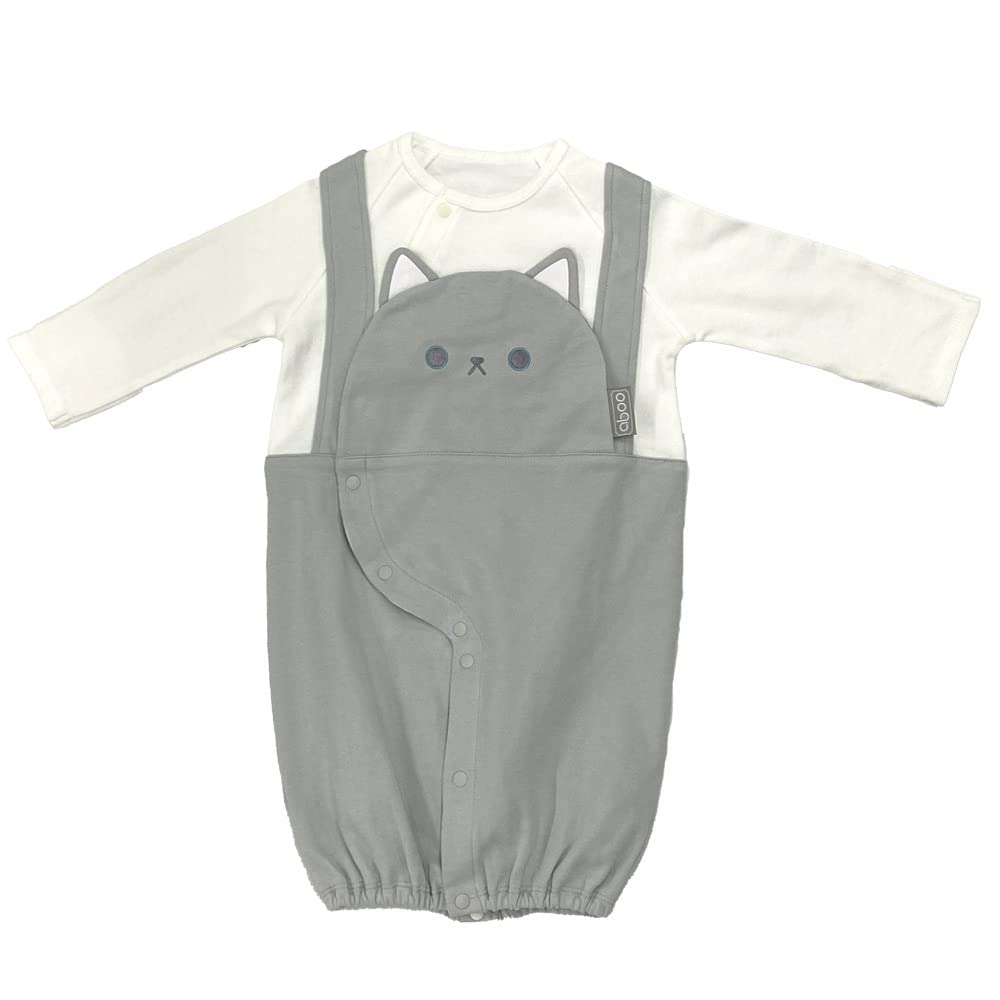 

Abu 2way All Dress All Coverall Замена кнопок в промежности с рисунком животных Защита от царапин Хлопковая детская одежда в коробке Подарок для новорожденного ребенка Подарок [aboo] 100%