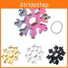 Compact And Durable 18 In 1 Snowflake Multi Tool With Convenient Key Chain Attachment