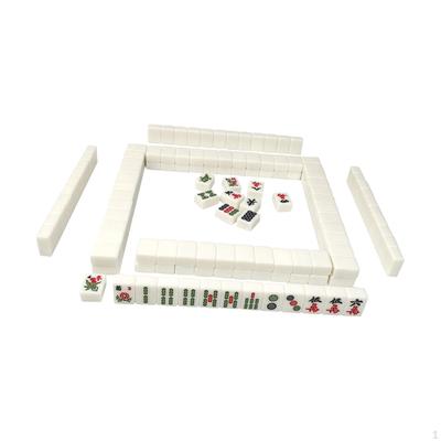 144 pezzi set di gioco versione cinese mini tessere Mahjong forniture per feste tavolo classico portatile