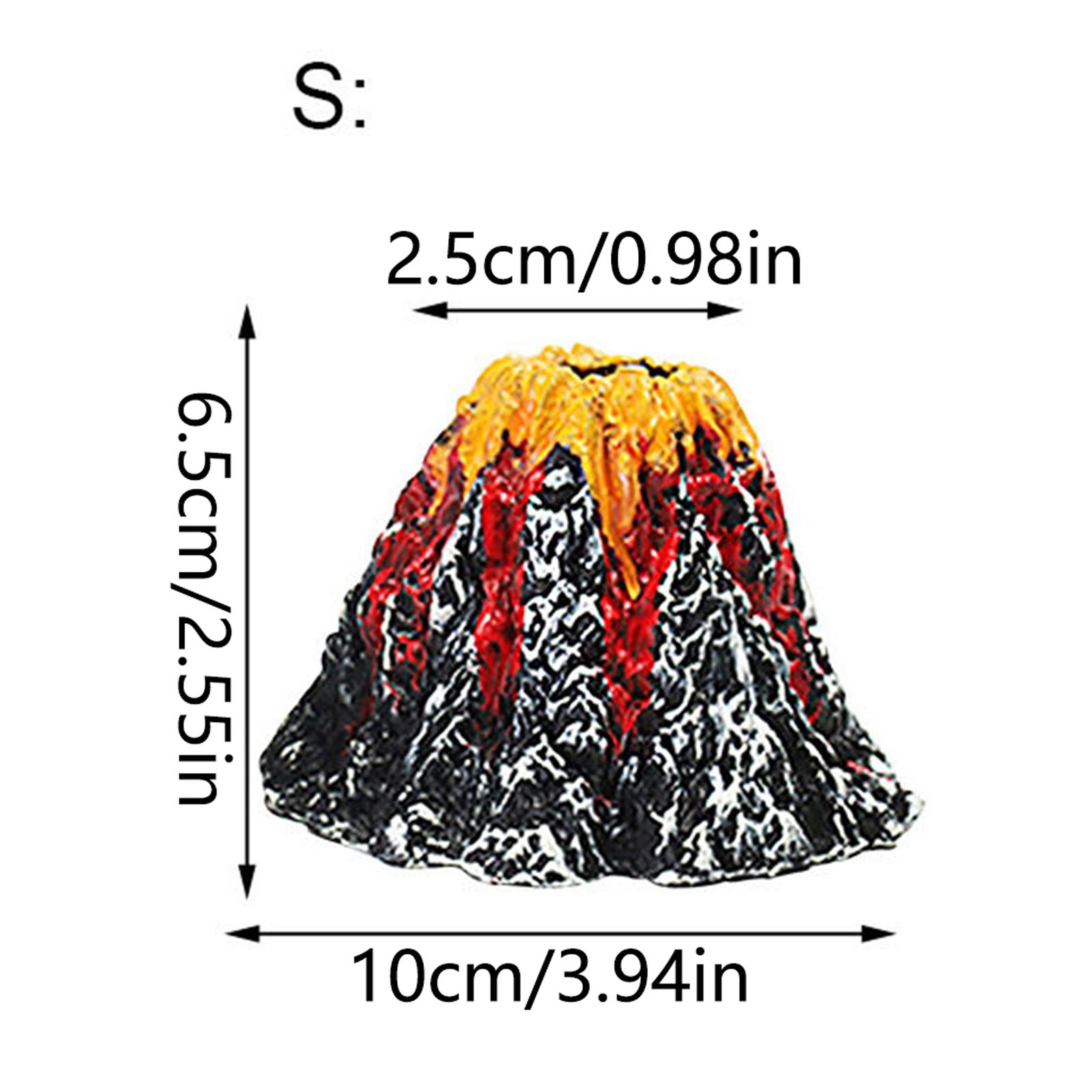 

Resin Simulated Volcano Building Aquarium Hiding Cave Resin Aquarium Decorations Fish Tank Decor Fake Volcanic Aquarium Decor