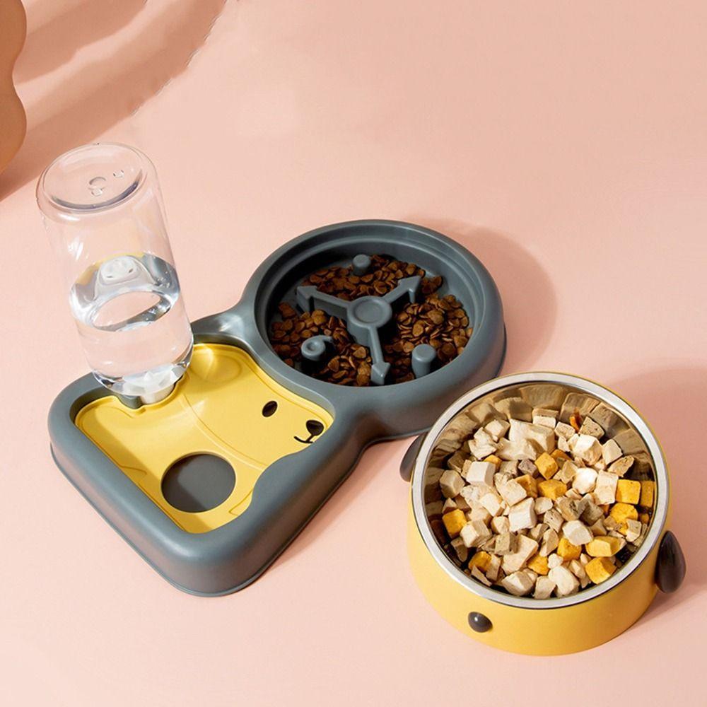 Large Capacity 3 in 1 Cat Bowl Protection Neck Dog Water Dispenser  for Home