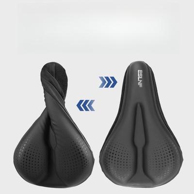 Bicycle Seat Cover Road Bike Soft Fart Cover Silicone Shock Absorber Thickened Soft Comfortable Mountain Bike Seat Cover