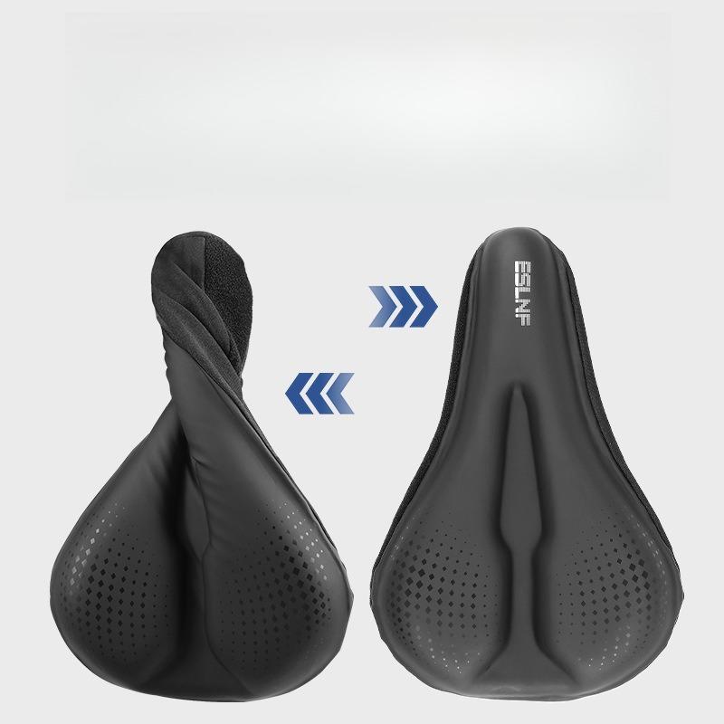 Bicycle Seat Cover Road Bike Soft Fart Cover Silicone Shock Absorber Thickened Soft Comfortable Mountain Bike Seat Cover