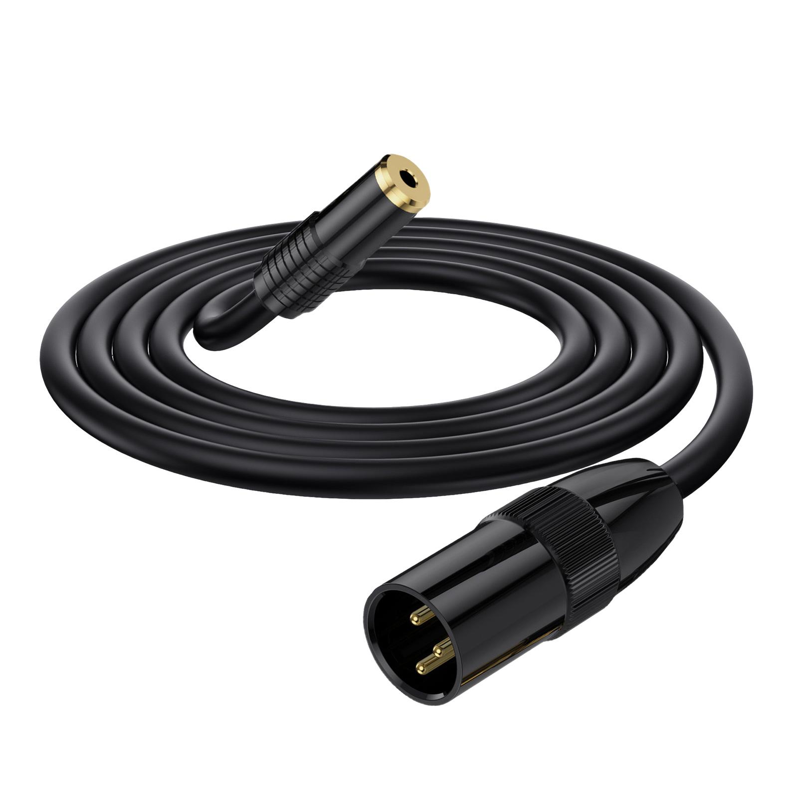 

TRS 3.5mm to Sound Male Cable 3.5mm Female Stereo TRS to Sound Male Converter Adapter Cable for Camcorders Recorders Mixers B