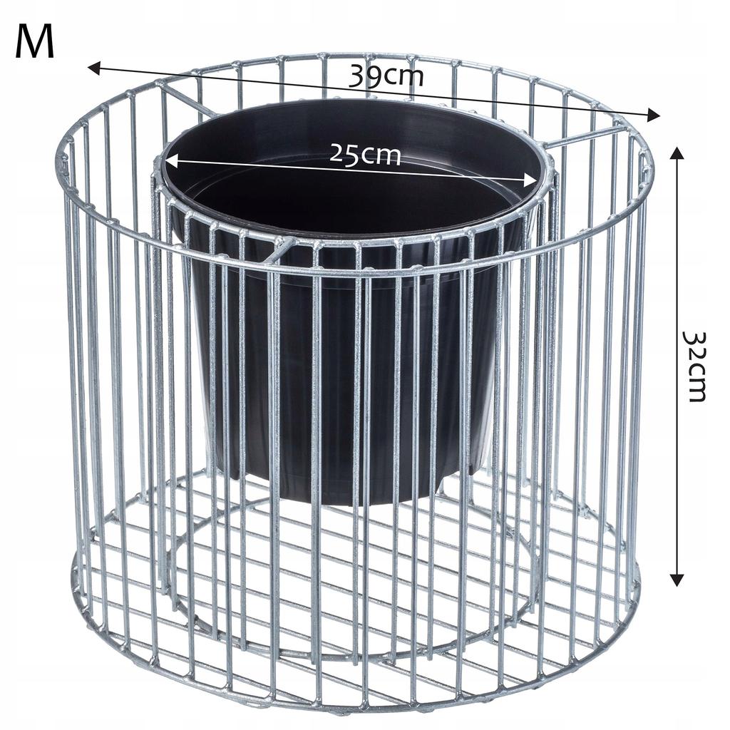 KADAX Gabion Pot Gabion Cover Steel For Flowers Stone Garden Outdoor