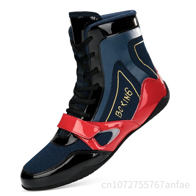 New Style Professional Boxing Shoes Men Comfortable Boxing Sneakers Breathable Wrestling Fighting Shoe Non Slip Training Sneaker