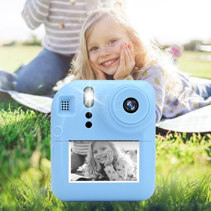 Kids Instantly Print Camera Thermals Printing Video Cameras With 48MP Resolution Clearly Video, Include 2Rolls Of Paper