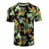 T-shirt Estiva da Uomo Girocollo Stampata in 3D Moda Versatile Traspirante Tendenza Casual