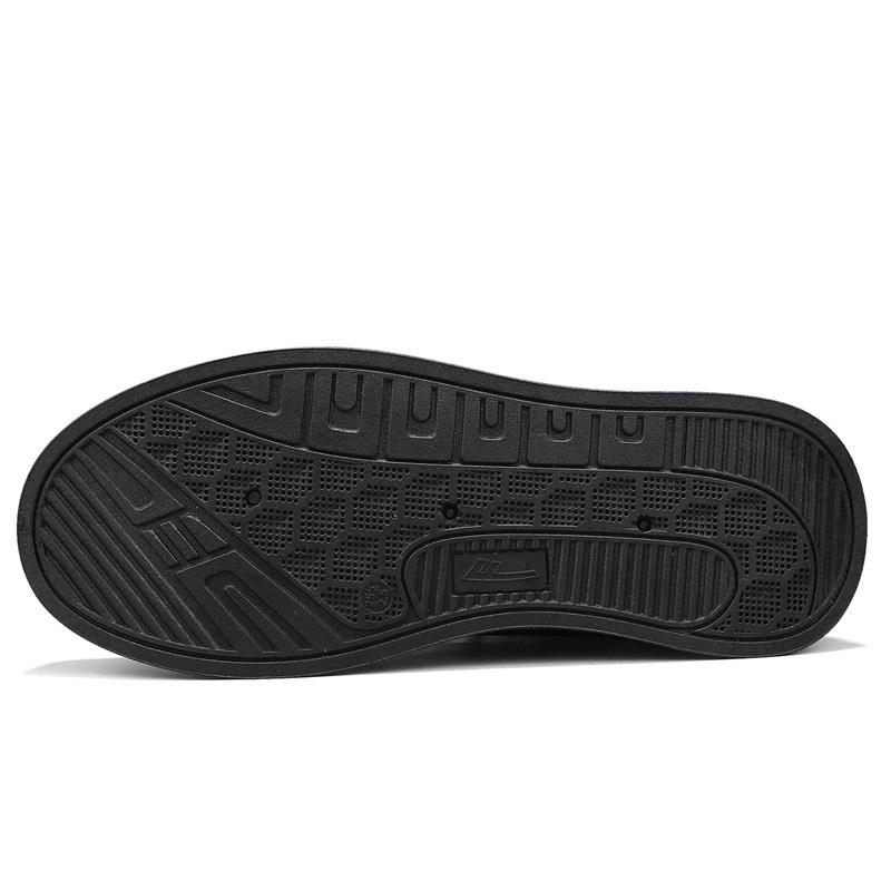 Warrior Thick Sole Trendy Comfortable Versatile Slip Resistant Shock Absorbing Wear Resistant Low Top Skate Shoes Men sneaker Black WXP(WZ)-243801