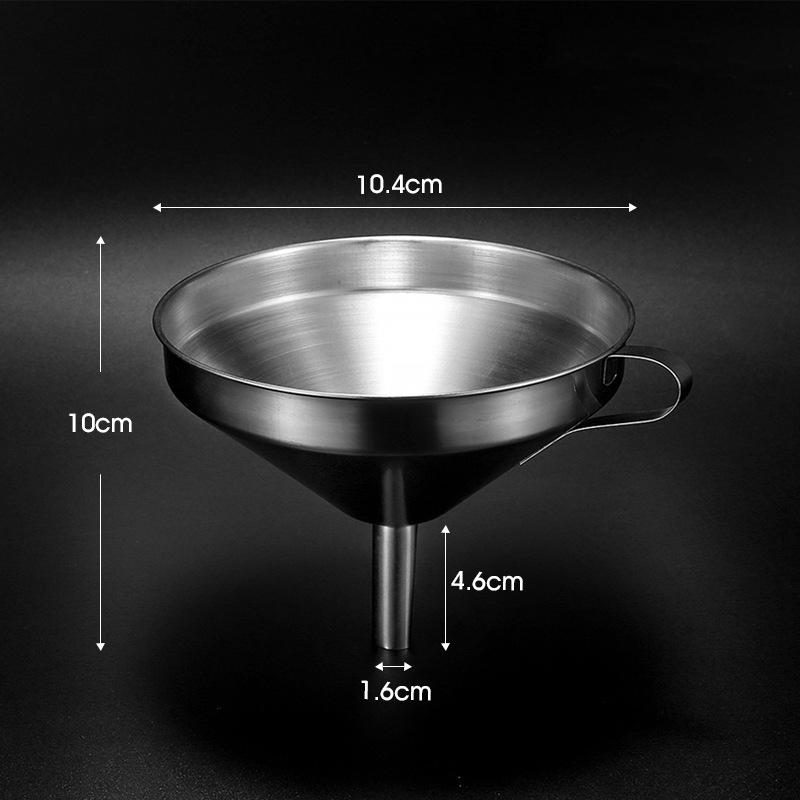

Воронка из нержавеющей стали, кухонная воронка для масла, жидкости, металлическая воронка со съемным фильтром, воронка с широким горлом для консервирования, кухонные инструменты