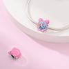 Copper Poker Alarm Clock Charms Colored Zircon Camera Beads Pendant Fit Brand Bracelet Diy Birthday Jewelry Gift