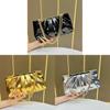 Pu Material Womens Clutch Purse With Chain Strap For Evening Dinner Party Use