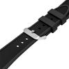[Crefer] Watch Strap 24mm Silicone Resin Strap Easy To Use with Tools Black SI-14