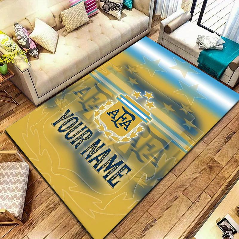 Argentina Champions Custom Name Carpet Rug For Living Room Bedroom Home Sofa Decoration Kids Play Nonslip Floor Mat