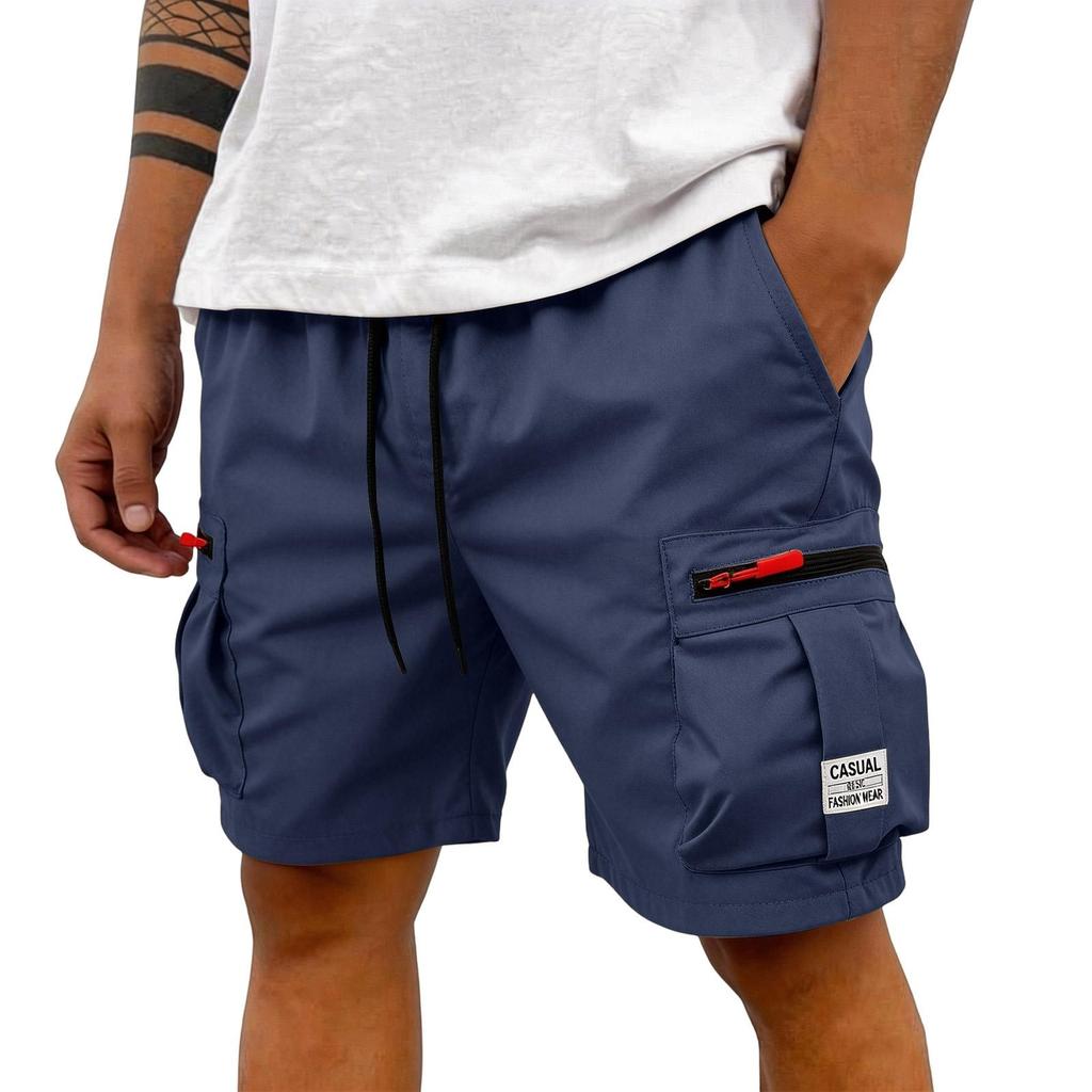 Men's Cargo Shorts Men's Short Trousers Summer Cargo Trousers With Zip And Buttons Multiple Pockets Work Trousers Men's Sports Shorts