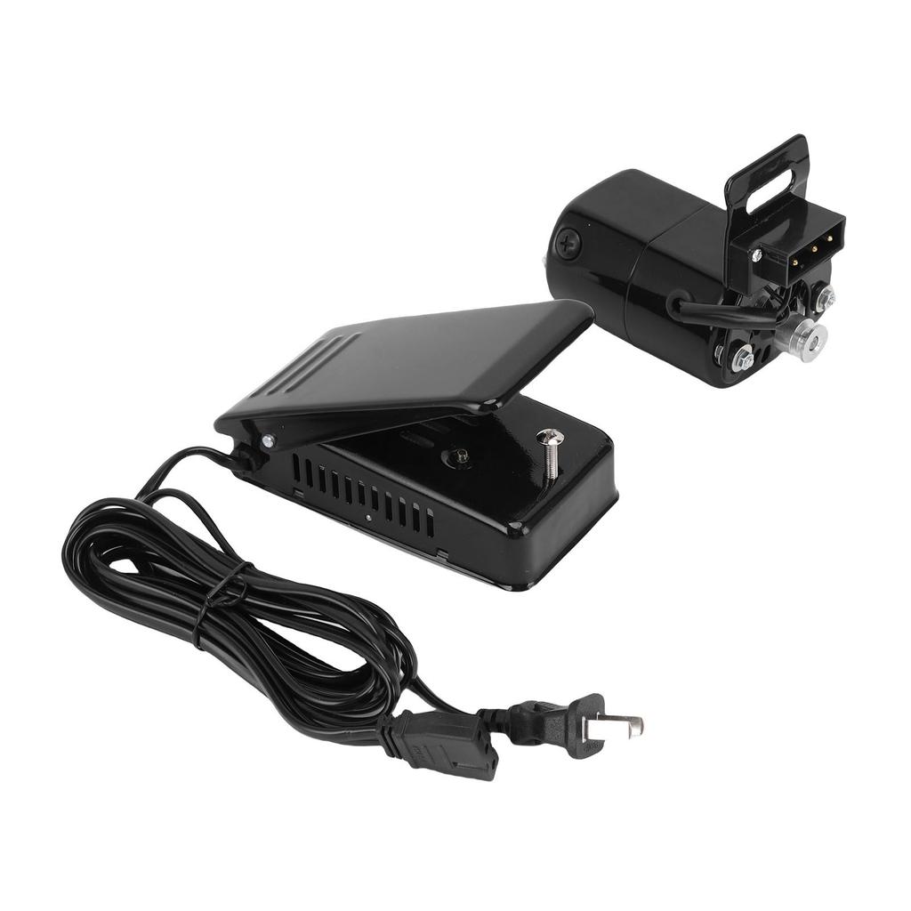 Nähmaschinenmotor-Kit 100W 7000 U/min Nähmaschinenmotor und stufenlose Geschwindigkeitsregelung Fußpedal mit Riemen