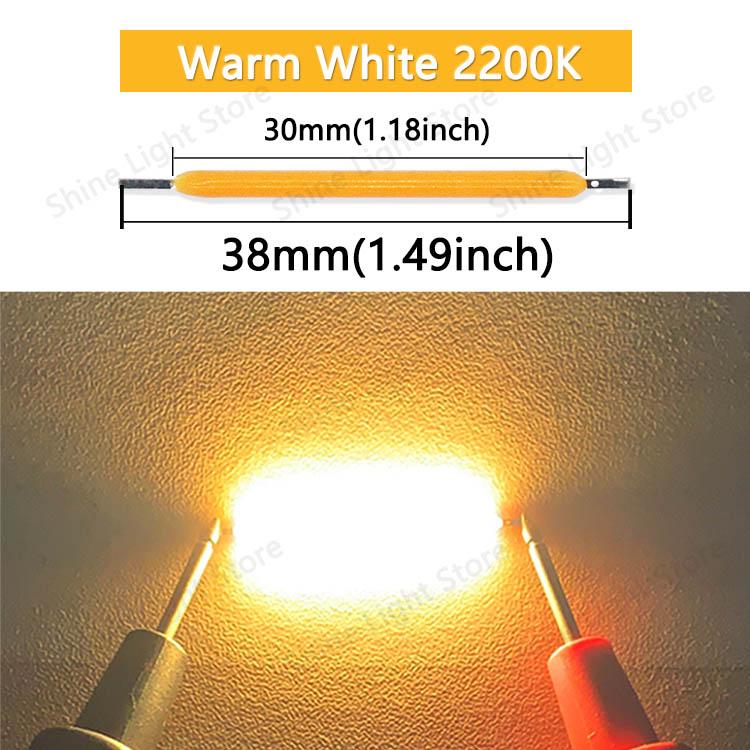 10~1200pcs 3V Filament LED 38mm LEDS Edison Light Bulb Decoration Home Wedding Party Camping Lighting Diod Accessories
