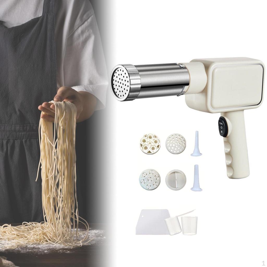 Electric Noodle Maker Pasta Machine 9 Heads Homemade Handheld Press Machine, for