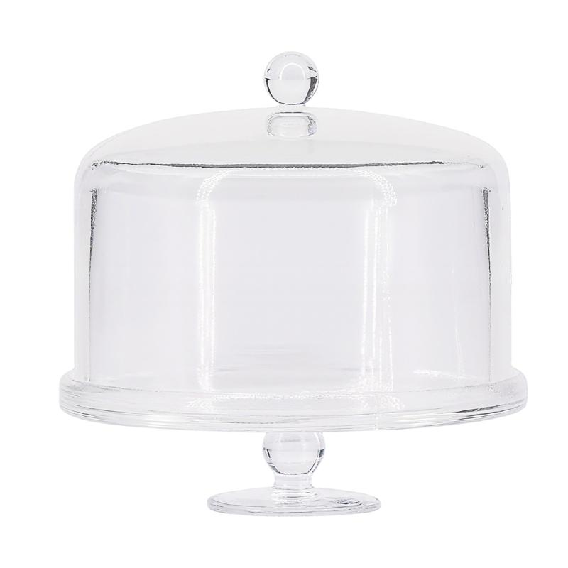 Ρεαλιστικό Διαφανές Βάθρο Σερβιρίσματος Επιδόρτων Με Ανυψωμένη Βάση Οργανωτής Κέικ Ζαχαροπλαστικής Για Σκηνή Αρτοποιίας Κουκλόσπιτου Διακόσμηση
