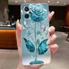 Casing For OPPO A96 CPH2333 Phone Case Soft Case New Design Aesthetic Luxury Fashion Butterfly Flowers Clear Silicone TPU Cover