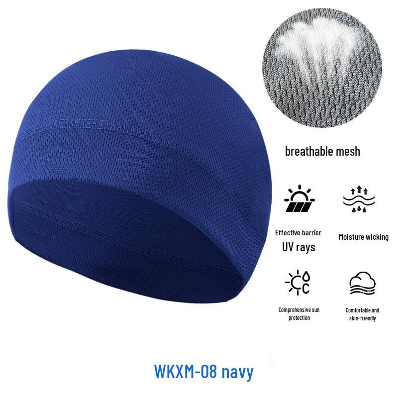 Sommer Mesh Sonnenschutz Radfahren Skull Cap - Atmungsaktiv Hochelastisch Eis Seide Sport Liner