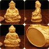 New Yellow God of Wealth Ornament Metal Crafts Office Desktop Home Decoration Goods