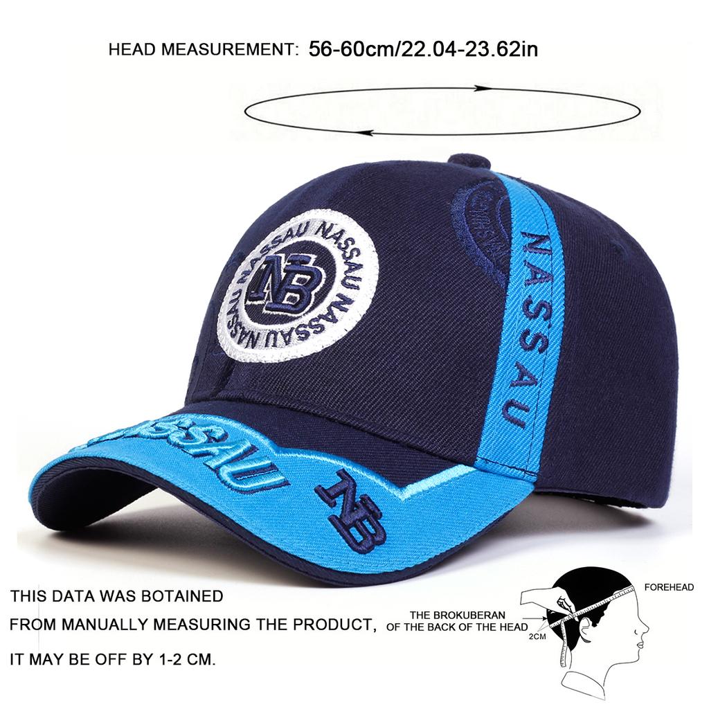 Unisex Baseballkappen mit Buchstabenstickerei Frühling und Herbst Outdoor Verstellbare Freizeitkappen Sonnenschutzhut