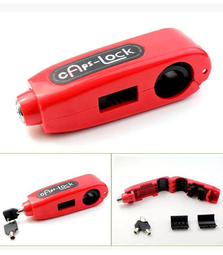 Electric Car Anti-Theft Handlebar Lock with Throttle Lock and Horn for Scooters and Motorcycles