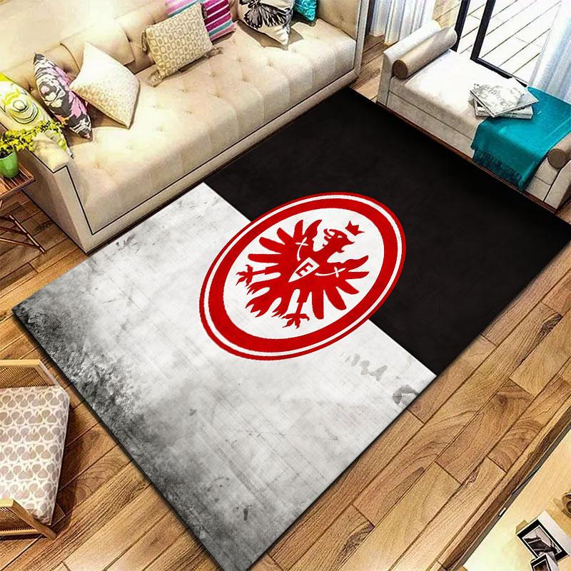 Eintracht Frankfurt Teppich für Wohnzimmer Schlafzimmer Zuhause Sofadekoration, Kinderspiel rutschfeste Bodenmatte