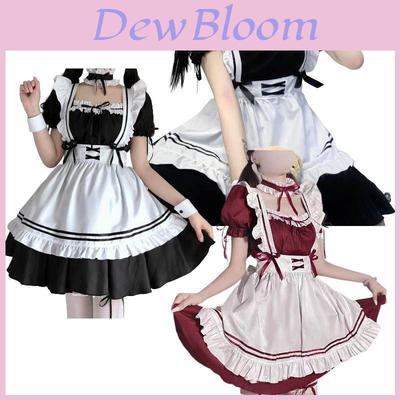 Costume de cosplay sexy et mignon de soubrette lolita japonaise pour femme