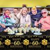 3Pcs 60th Birthday Tablecloth Decorations 60 Year Old Birthday Decorations Black Gold Happy 60 Birthday Table Cloth Rectangle Table Decorations 60th