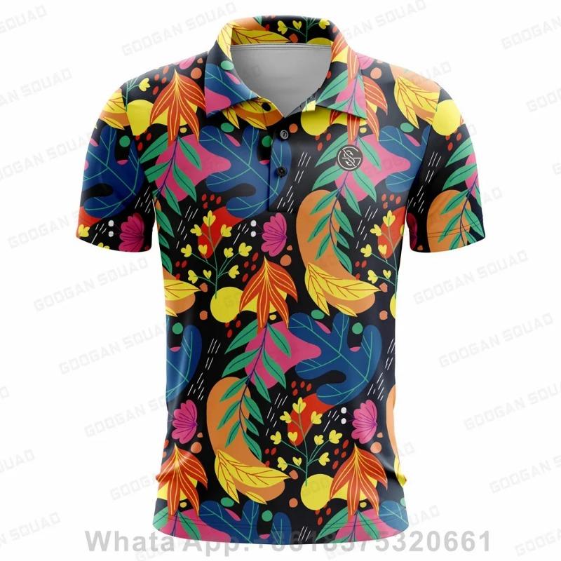 Herren Golf T-Shirt Kurzarm Sport Freizeit Poloshirt Outdoor Hohe Qualität Atmungsaktives Gewebe Sporttrikot Business Poloshirt