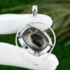 925 Sterling Silver Moroccan Mud Crack Fossil Gemstone Birthday Pendant Jewelry