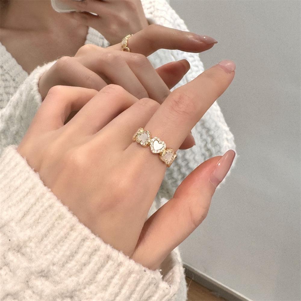 Color Enamel Fritillary Butterfly Ring Women's Open Index Finger Ring New Products