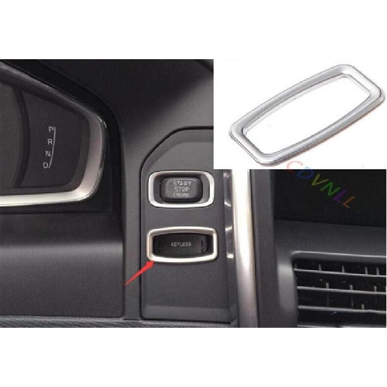 For VOLVO XC60 2010-17 Silver Steel Ignition Key Hole Ring Molding Cover Trim 1x