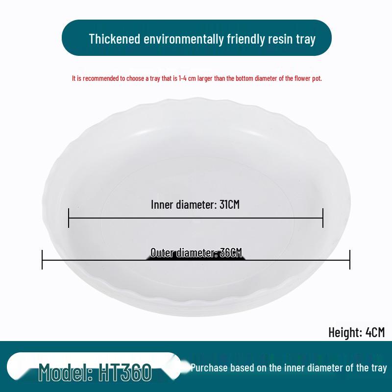 Large Round Plastic Flower Pot Tray for Succulents