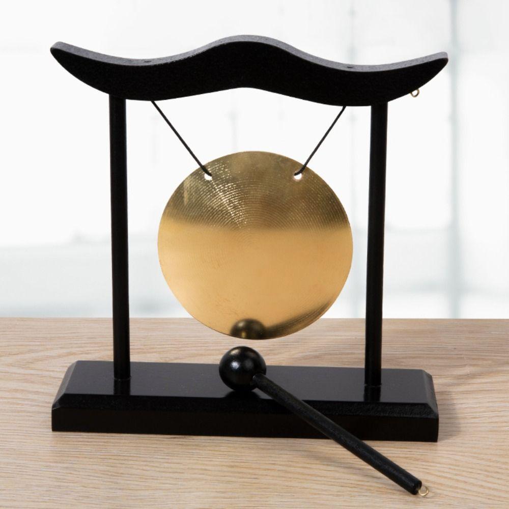 Fortune Copper Bell Relaxation Feng Shui Metal Cymbals Desktop Gong  Living Room Decor