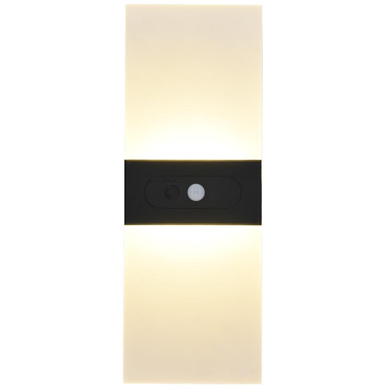 USB Rechargeable LED Wall Lamp with Infinite Dimming and Motion Sensor