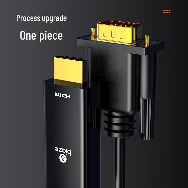 Biaz HDMI auf VGA Kabel Konverter HD Video Adapter für Computer, Fernseher, Display, Projektor.